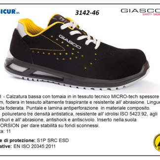 Lipari calz.bassa forata tex tech punt/lam.composito s1psrc