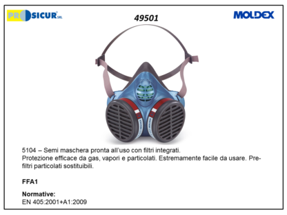 5104 semimaschera usa e getta contro gas e vapori ffa1