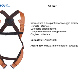 Imbracatura 2punti ancoraggio dorsale/sternale en 361