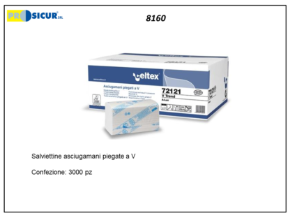 Salviettine asciugamani a v da 3000 pz