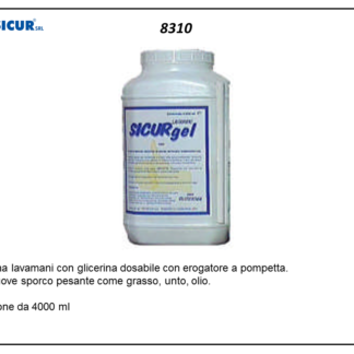 Crema sicurgel con glicerina ml 4000 con pompetta