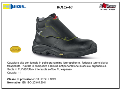 BULLS-40 - Calz. alta prot. metatarso s3 hro hi src