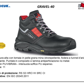 GRAVEL-40 - Calz. anticalore alta s3 hro lamina e puntale in composito