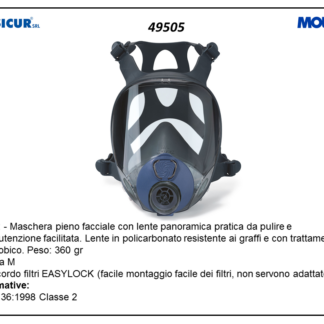 9002 maschera pienofacciale raccordo easylock