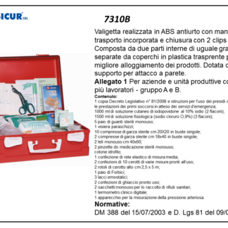 Valigetta pronto soccorso per aziende oltre 2 pax c/sfigmom.