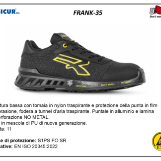 FRANK-35 - Calz.bassa nylon traspirante punt.allum. lam-tex s1psrcesd