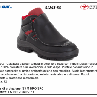 3124S-38 - Apollo calz.alta pelle punt/ comp.lam/tex prot.metat.s3hro