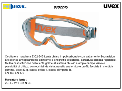 Occhiale ultrasonic masch. pc incolore