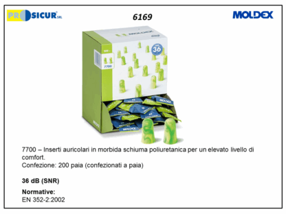7700 inserti auricolari snr 35pura-fit conf.200 paia