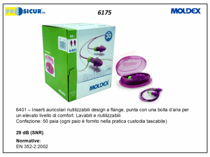 6401 inserti auricol. rockets c/cordino snr 29 (cf 50 pa)