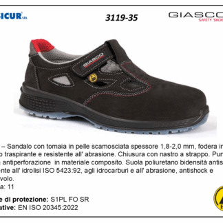 3119-35 - Peru sandalo pelle scamosciatapunt/lam.composito s1pl fo sr