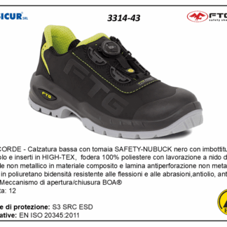 Concorde calz.bassa nabuk punt/lamina no metal.s3src esd