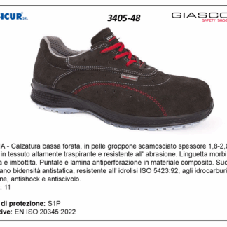 Panama calz.bassa forata pellegropp.punt/lam. composito s1p