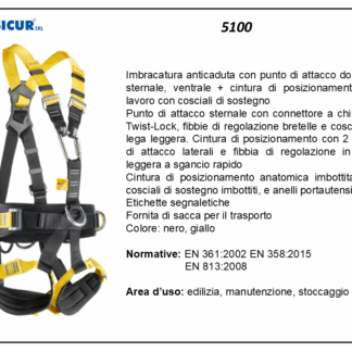 Imbracatura punto dors/stern ventr+cintura en361en358 en813