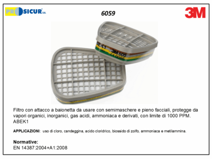Filtro attacco a baionetta abek1