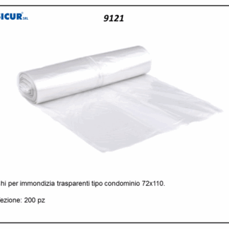 Sacchi per immondizia traspar.72x110 conf.da 200 pz