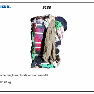 Straccio pezzame scelto misto colorato 20kg