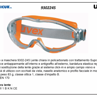 Occhiale ultrasonic masch. pc incolore