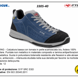 3305-40 - Carving calz.bassa pelle scam.punt/composito lam/tex s1psrc