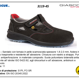 Peru sandalo pelle scamosciatapunt/lam.composito s1pl fo sr