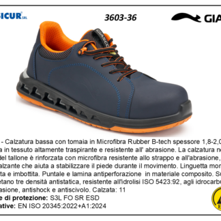 Vega calz.bassa microfibra punt/lam composito s3l fo scsr
