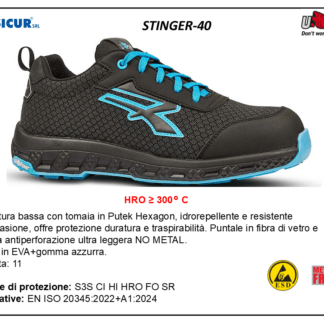 Calz.bassa putek idrorepellentpunt/lam nometal esd s3s hro